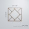 Ekena Millwork Large Hudson Decorative Fretwork Wood Wall Panels, Wood (Paint Grade), 23 3/8"W x 23 3/8"H x 3/8"T WALW24X24X0375HSNMF - alternate 2